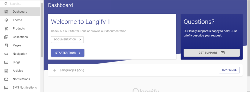 shopifyの多言語アプリLangify設定方法